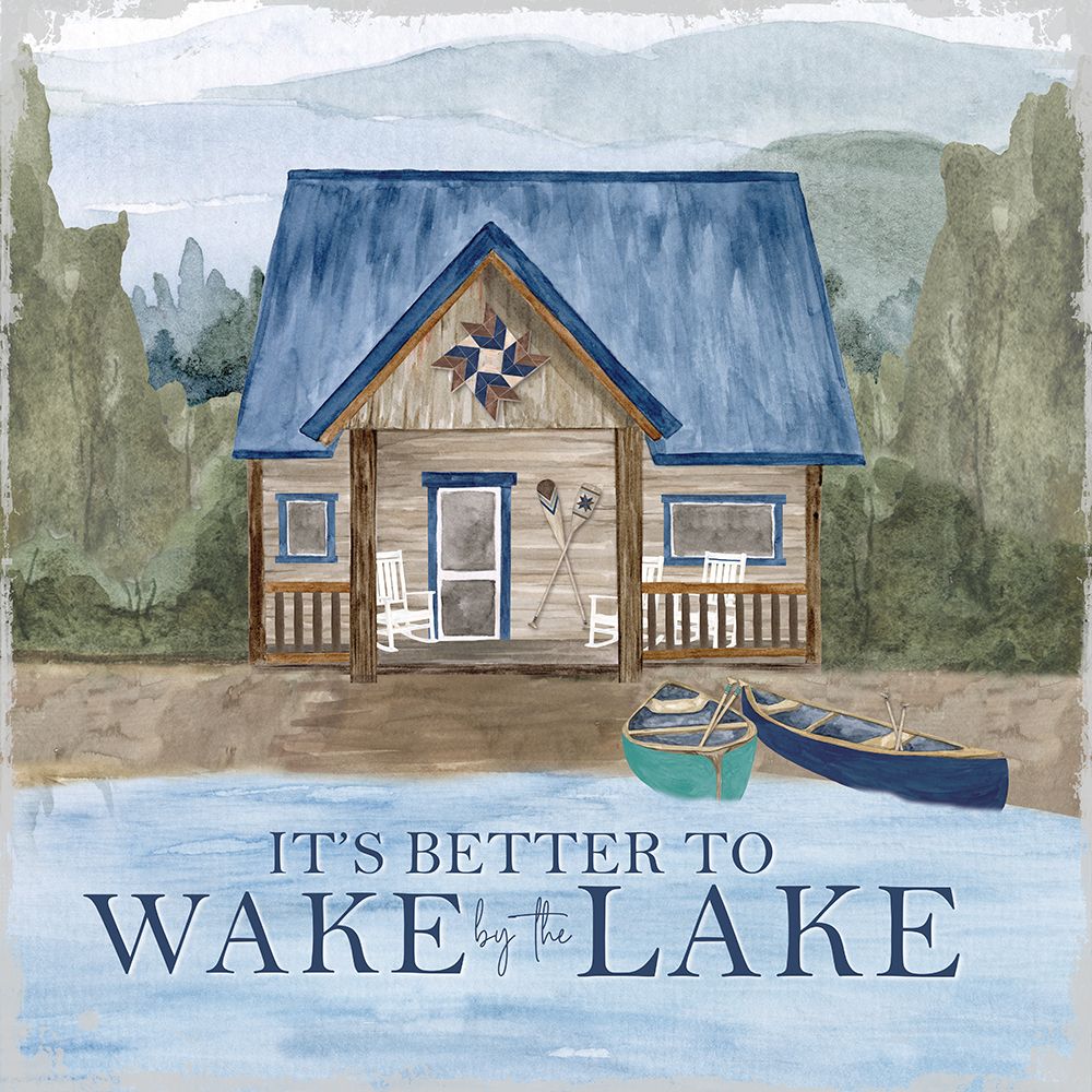Wake at the Lake III-Better to Wake by the Lake art print by Tara Reed for $57.95 CAD