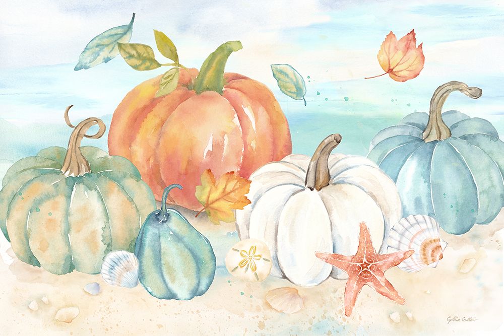 Harvest by the Sea landscape I art print by Cynthia Coulter for $57.95 CAD