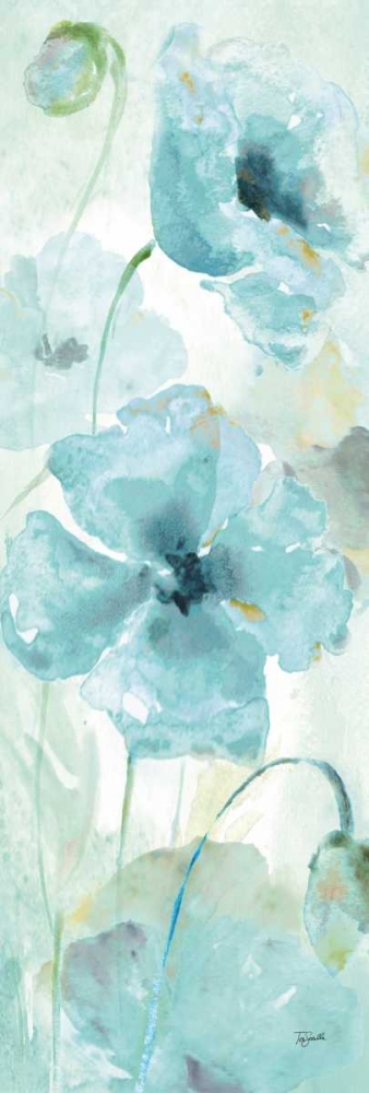 Watercolor Garden Blue Panel I art print by Tre Sorelle Studios for $57.95 CAD