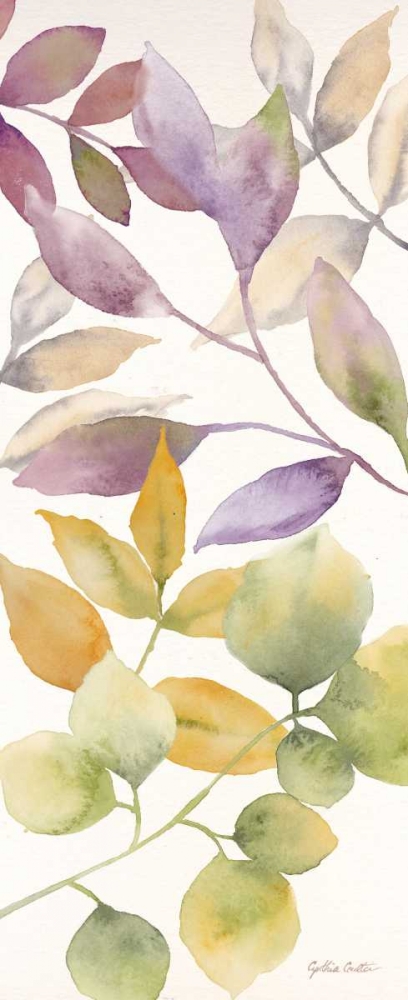 Watercolor Leaves Panel I art print by Cynthia Coulter for $57.95 CAD