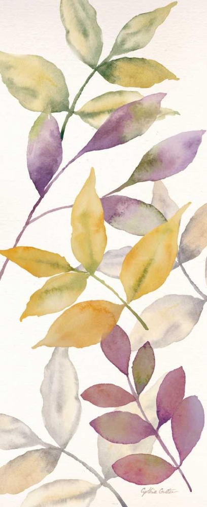 Watercolor Leaves Panel II art print by Cynthia Coulter for $57.95 CAD
