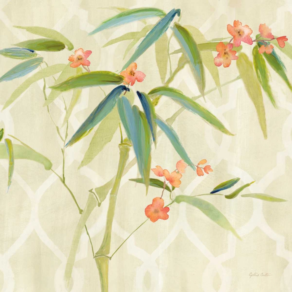 Zen Bamboo w/blossoms I art print by Cynthia Coulter for $57.95 CAD