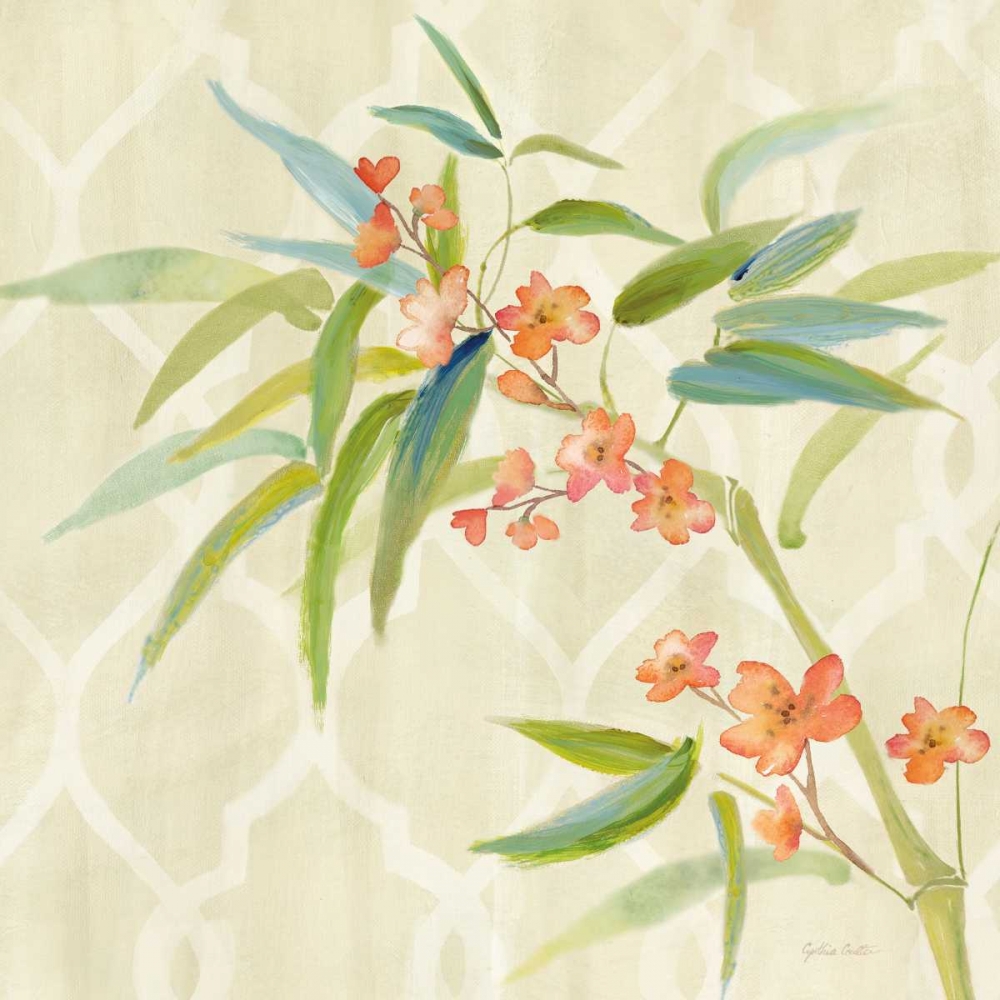 Zen Bamboo w/blossoms II art print by Cynthia Coulter for $57.95 CAD