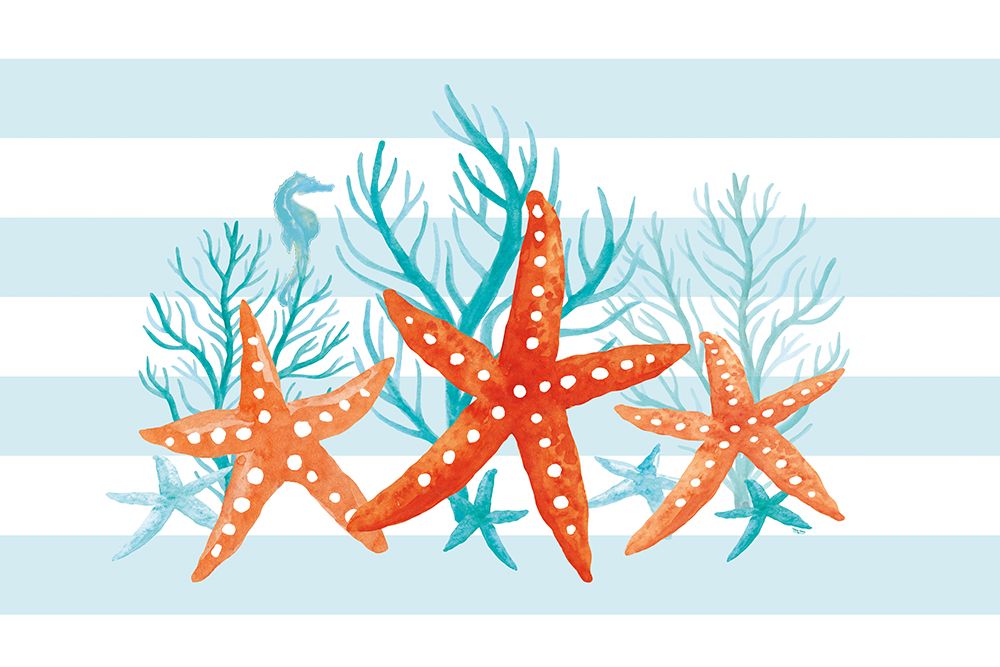 Coral Aqua II art print by Tara Reed for $57.95 CAD