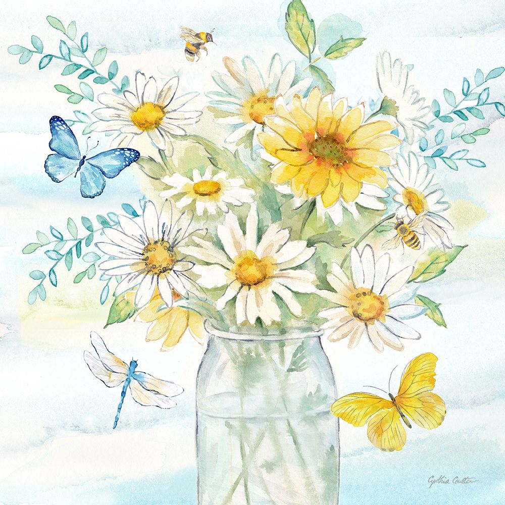 Daisy Days II clean art print by Cynthia Coulter for $57.95 CAD