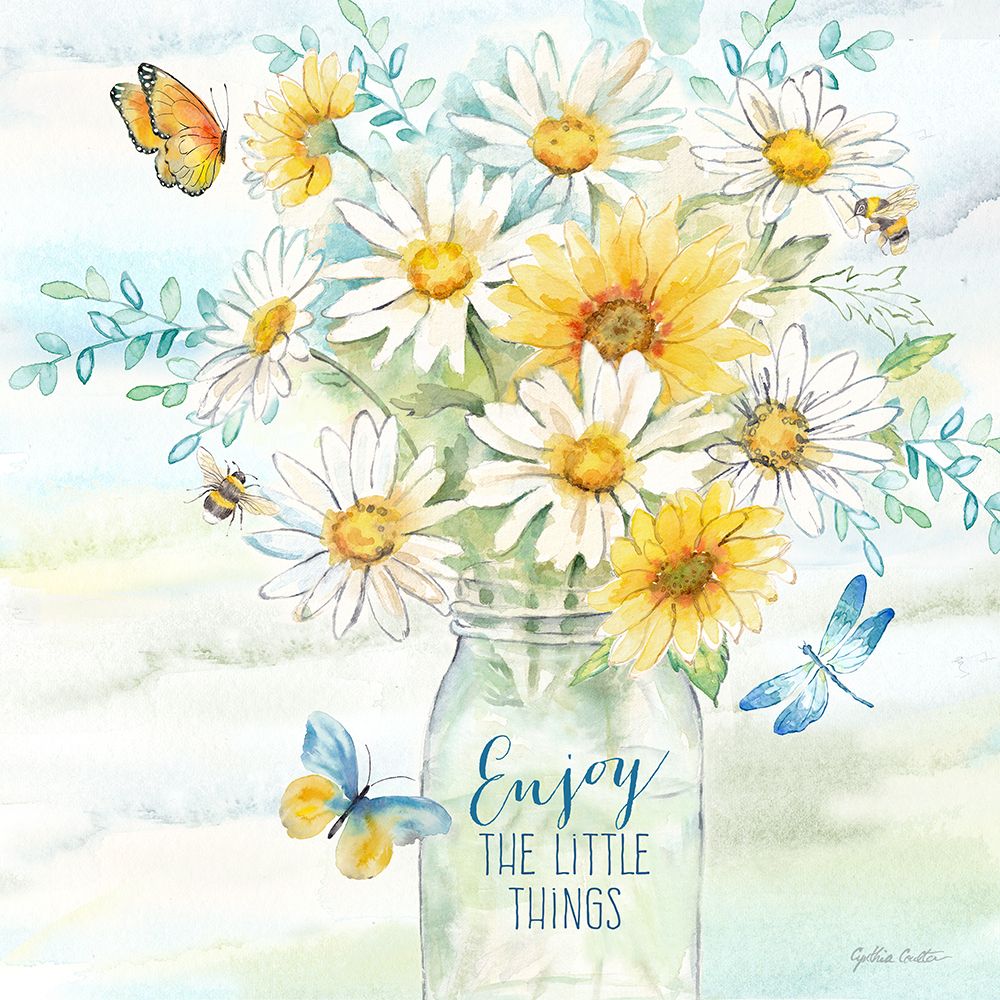 Daisy Days III art print by Cynthia Coulter for $57.95 CAD