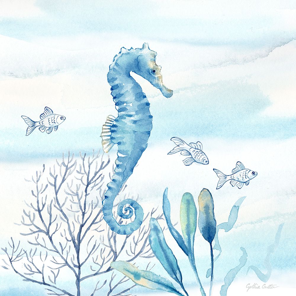 Great Blue Sea II art print by Cynthia Coulter for $57.95 CAD