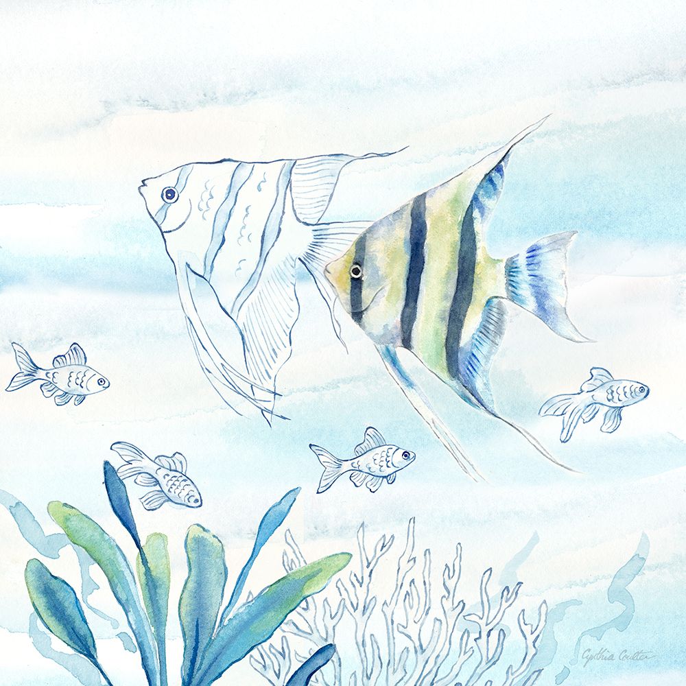 Great Blue Sea III art print by Cynthia Coulter for $57.95 CAD