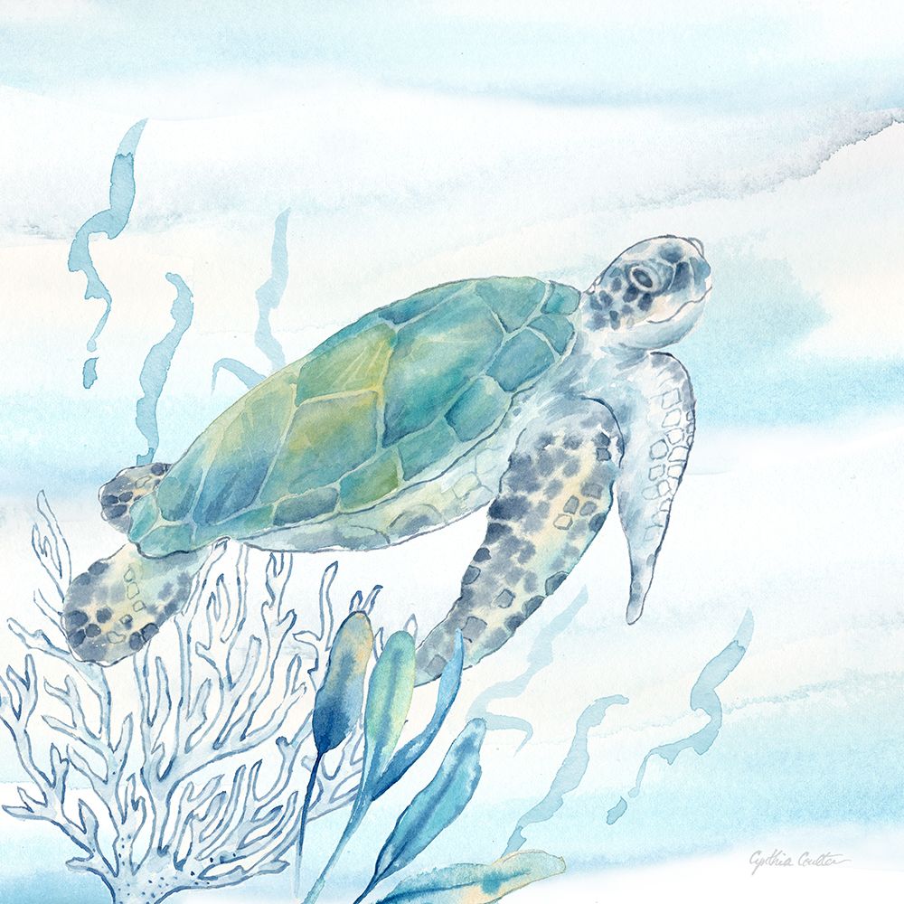 Great Blue Sea IV art print by Cynthia Coulter for $57.95 CAD
