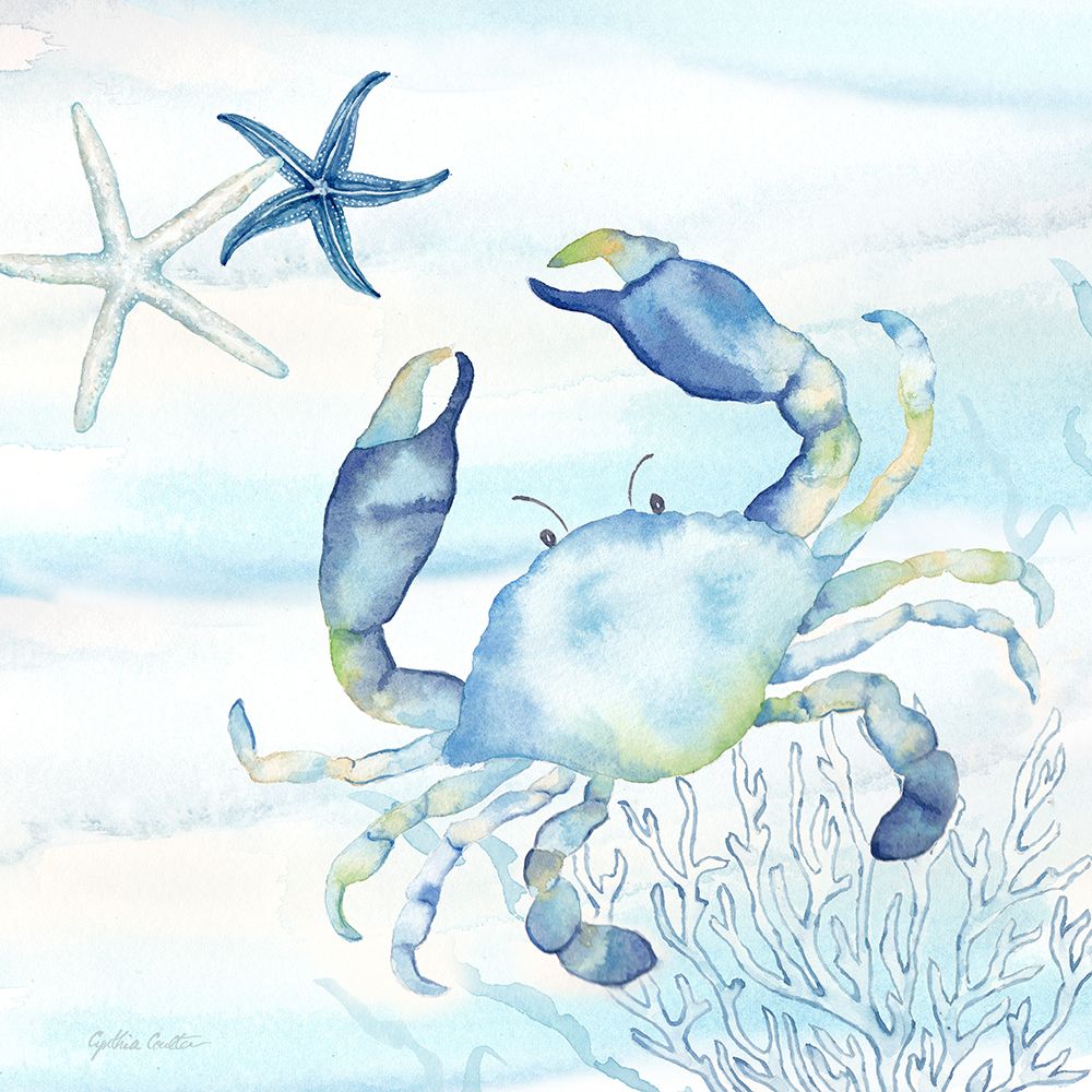 Great Blue Sea V art print by Cynthia Coulter for $57.95 CAD
