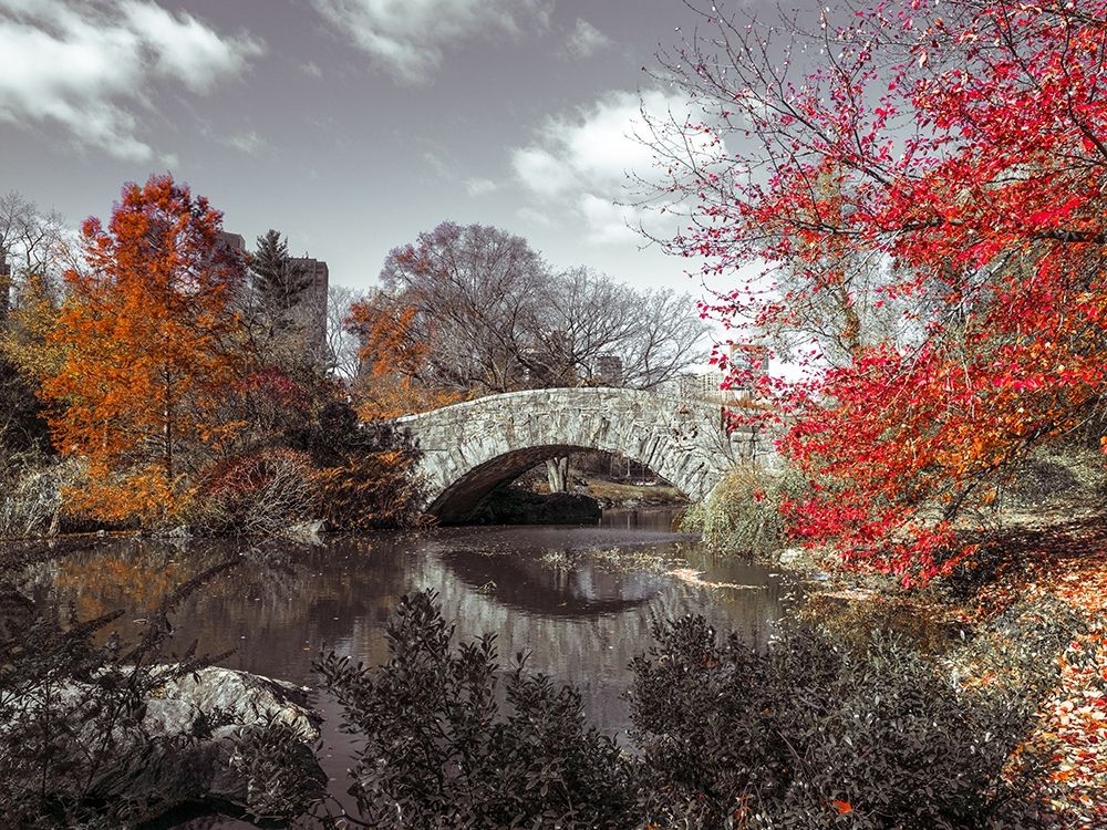 Gapstow bridge in the Autumn, Central park, New York art print by Assaf Frank for $57.95 CAD