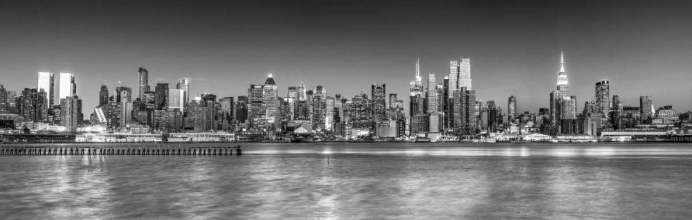 Panoramic view of Lower Manhattan skyline, New York art print by Assaf Frank for $57.95 CAD