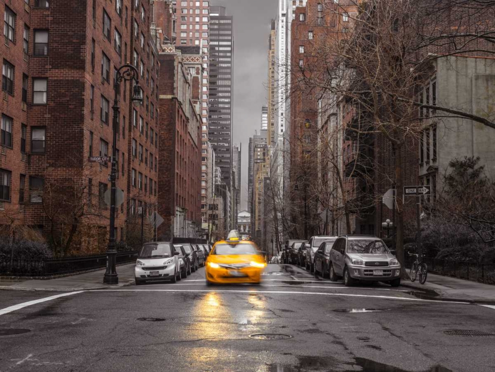 Streets of Manhattan with cars, New York City art print by Assaf Frank for $57.95 CAD