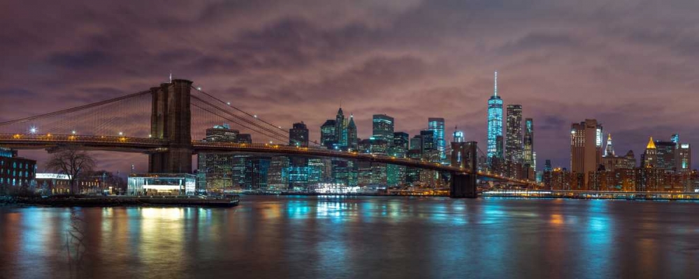 Brooklyn Bridge and Manhattan skyline, New York art print by Assaf Frank for $57.95 CAD