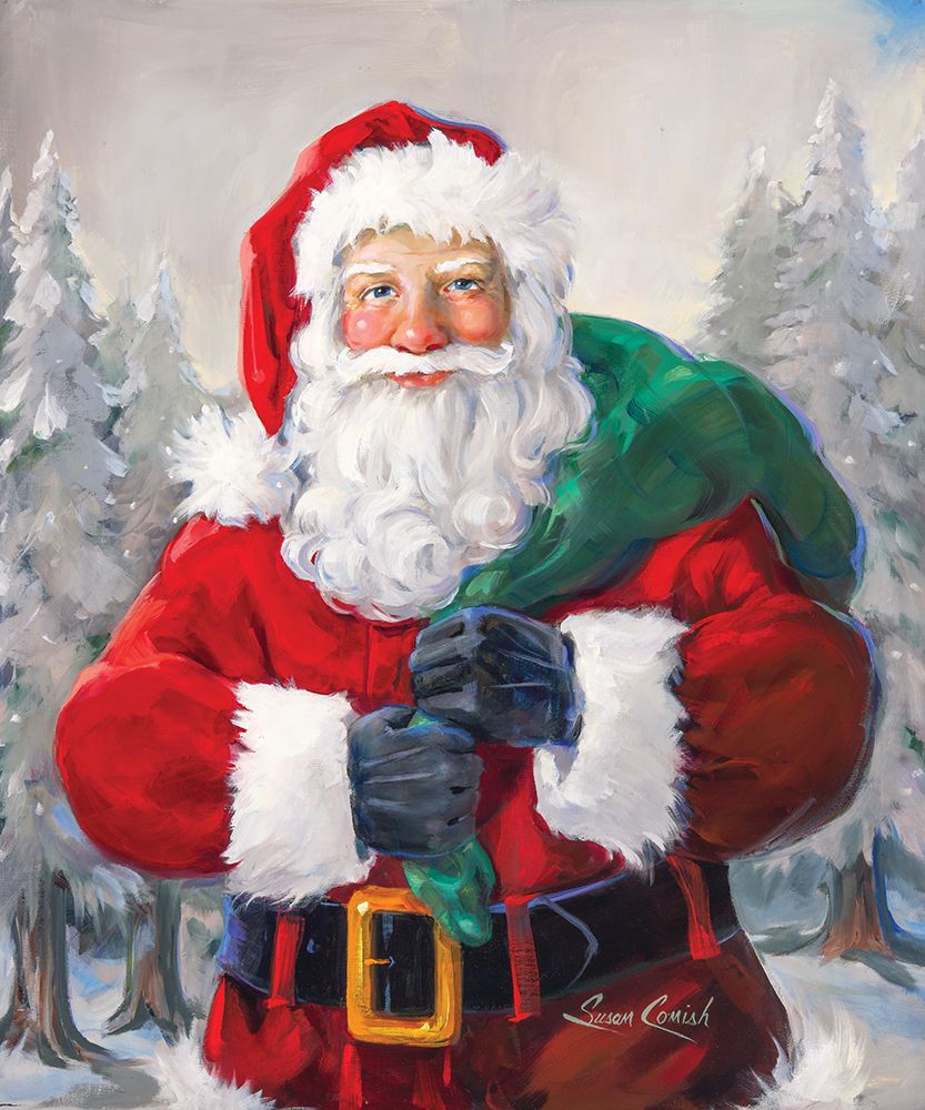 Classic Santa art print by Susan Comish for $57.95 CAD