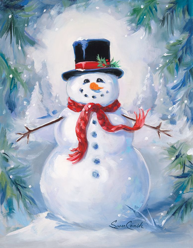 A Frosty Snowman art print by Susan Comish for $57.95 CAD