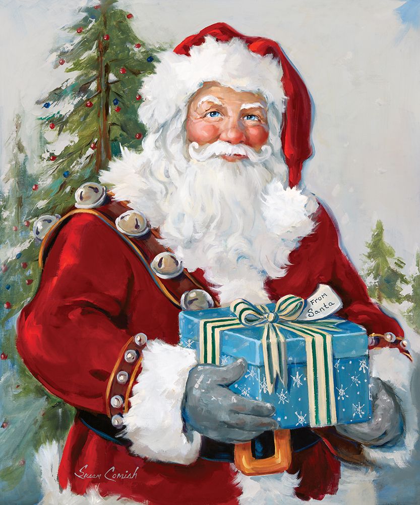 A Frosty Santa art print by Susan Comish for $57.95 CAD