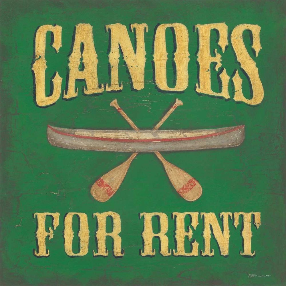 Canoes For Rent art print by Stephanie Marrott for $57.95 CAD