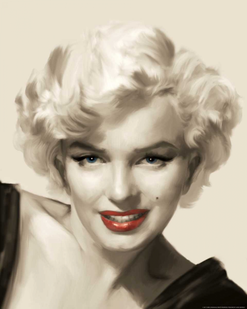 The Look Red Lips art print by Chris Consani for $57.95 CAD