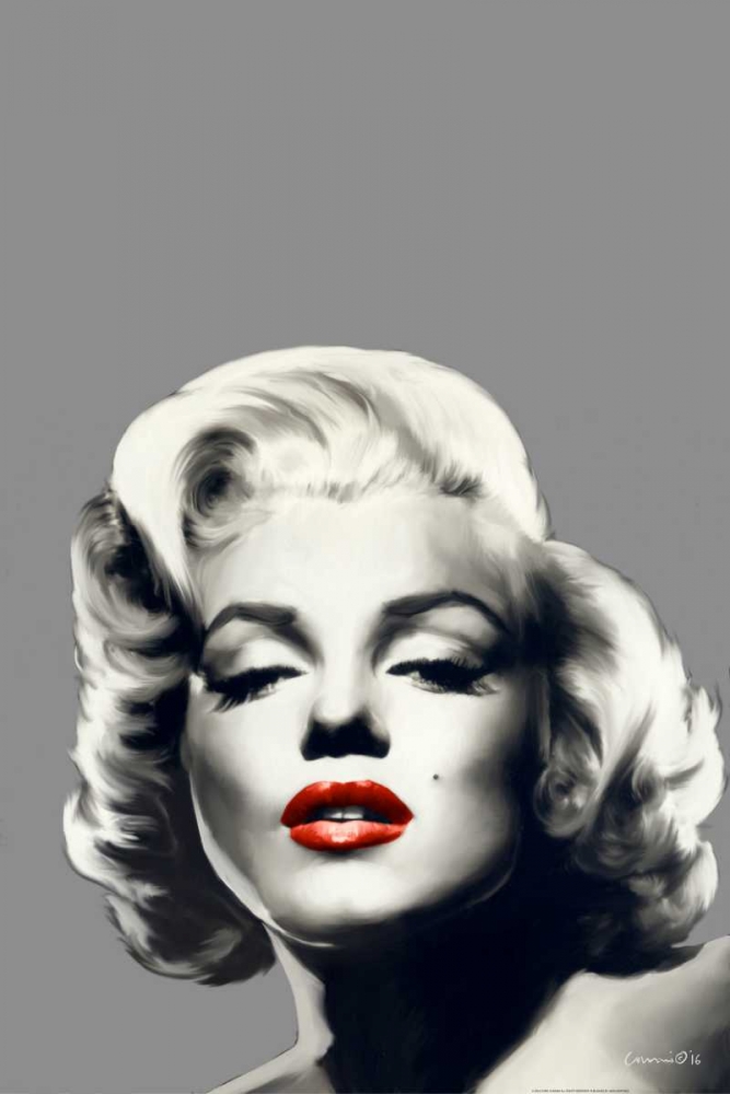 Red Lips Marilyn art print by Chris Consani for $57.95 CAD