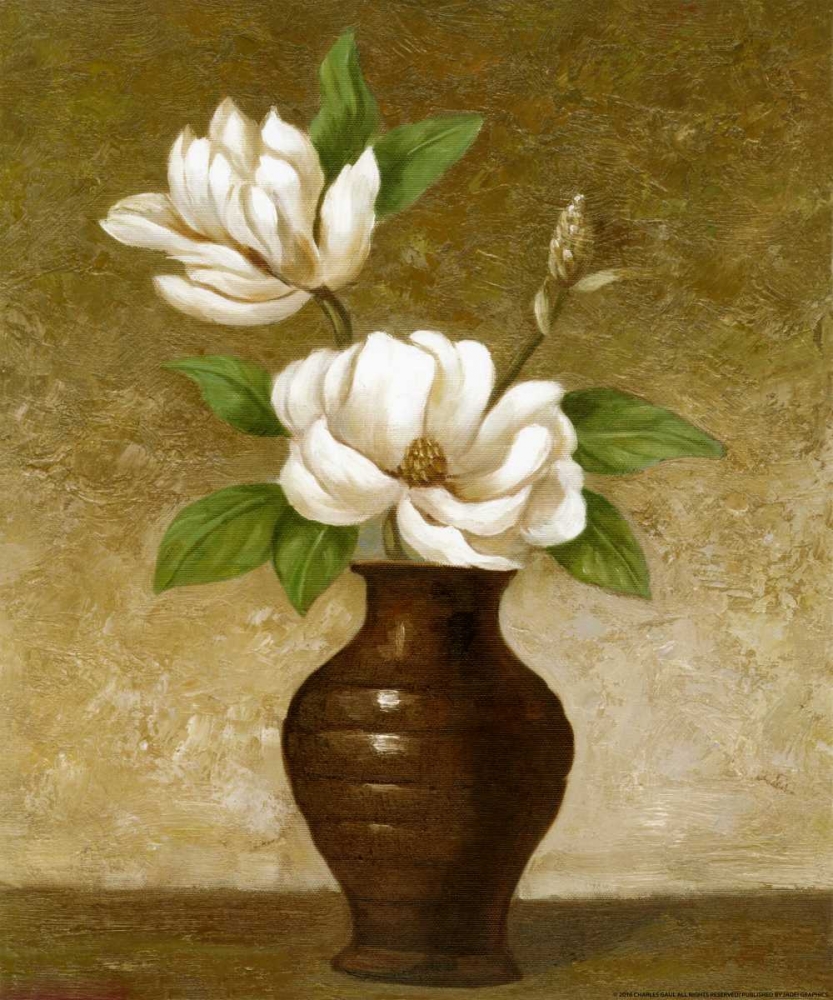 Flowering Magnolia art print by Charles Gaul for $57.95 CAD
