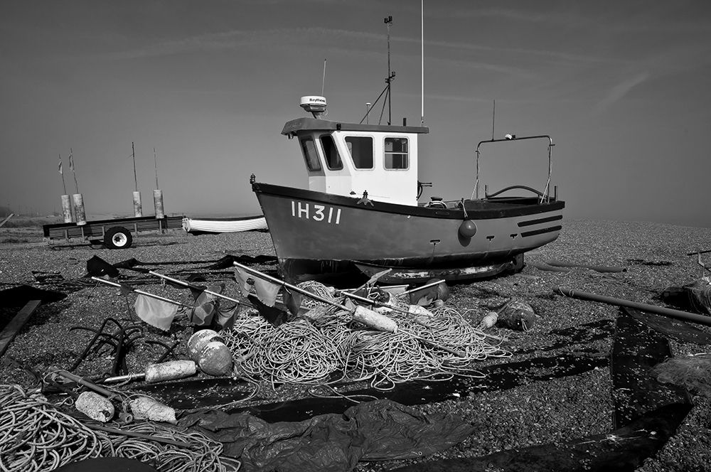 BOAT IN BLACK AND WHITE II art print by George Fossey for $57.95 CAD