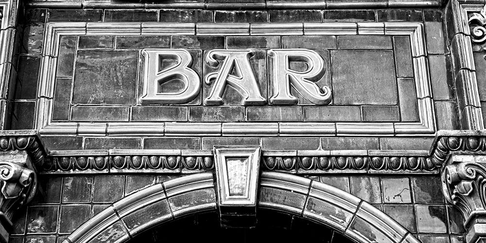 BAR IN BLACK AND WHITE art print by George Fossey for $57.95 CAD