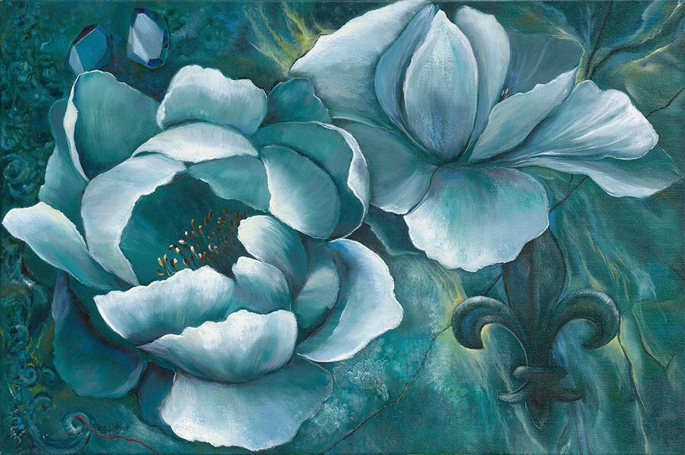 Blue Blooming art print by Rian Withaar for $57.95 CAD