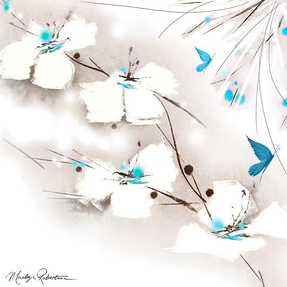 Turquoise And Blue art print by Marilyn Robertson for $57.95 CAD