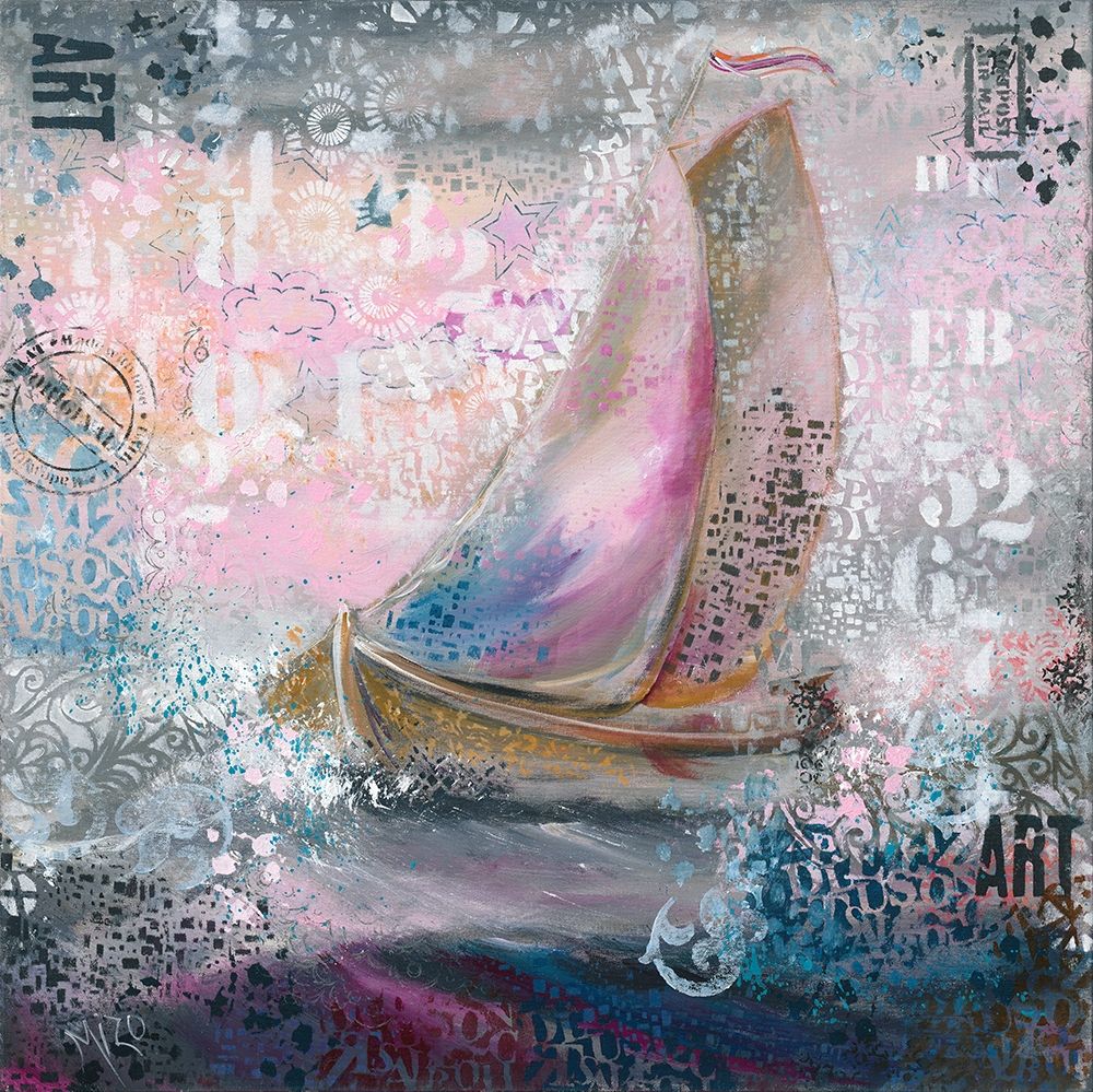 Sails in pink art print by Mizo for $57.95 CAD