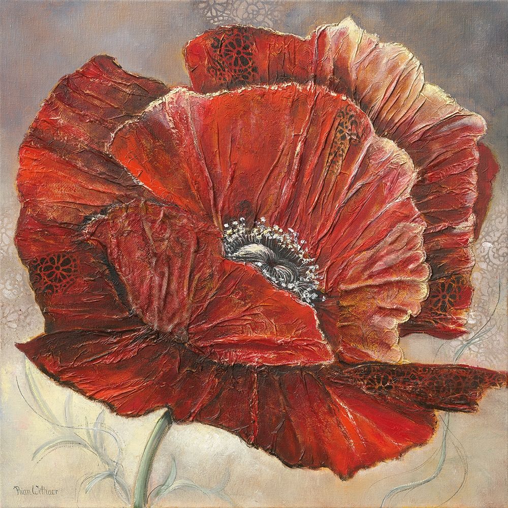 BOLD POPPY I art print by Rian Withaar for $57.95 CAD