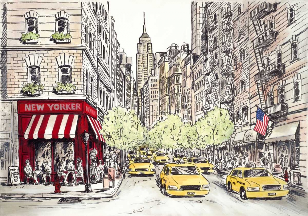 New Yorker art print by Chloe Marceau for $57.95 CAD