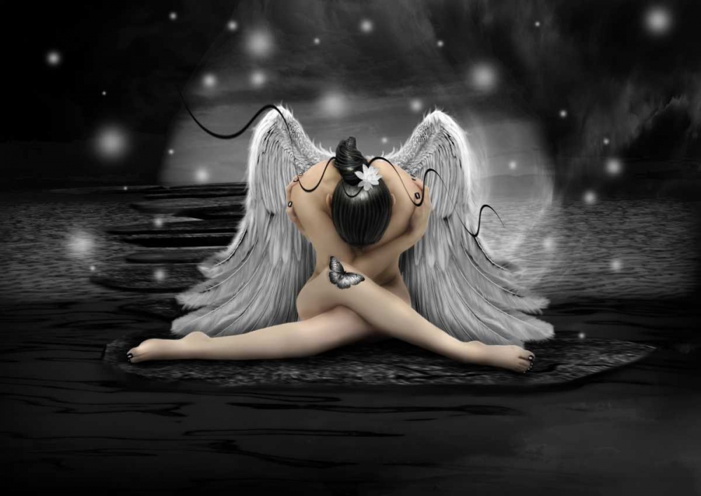 Silver Angel art print by Babette for $57.95 CAD