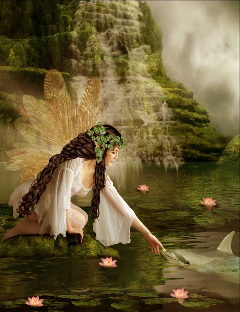 Water Fairy art print by Babette for $57.95 CAD