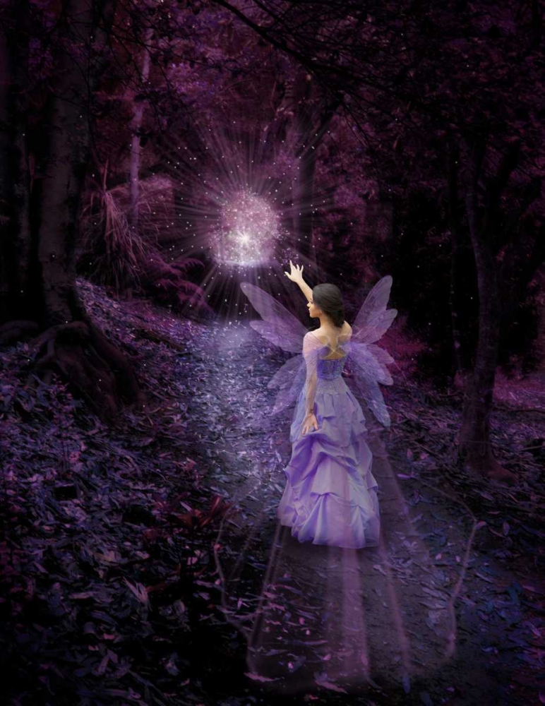 Night Fairy art print by Babette for $57.95 CAD
