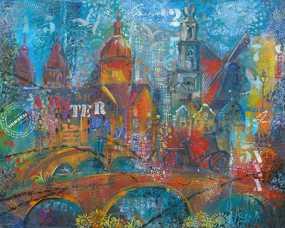 ABSTRACT CITY art print by Mizo for $57.95 CAD
