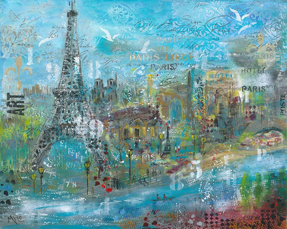 ABSTRACT PARIS art print by Mizo for $57.95 CAD