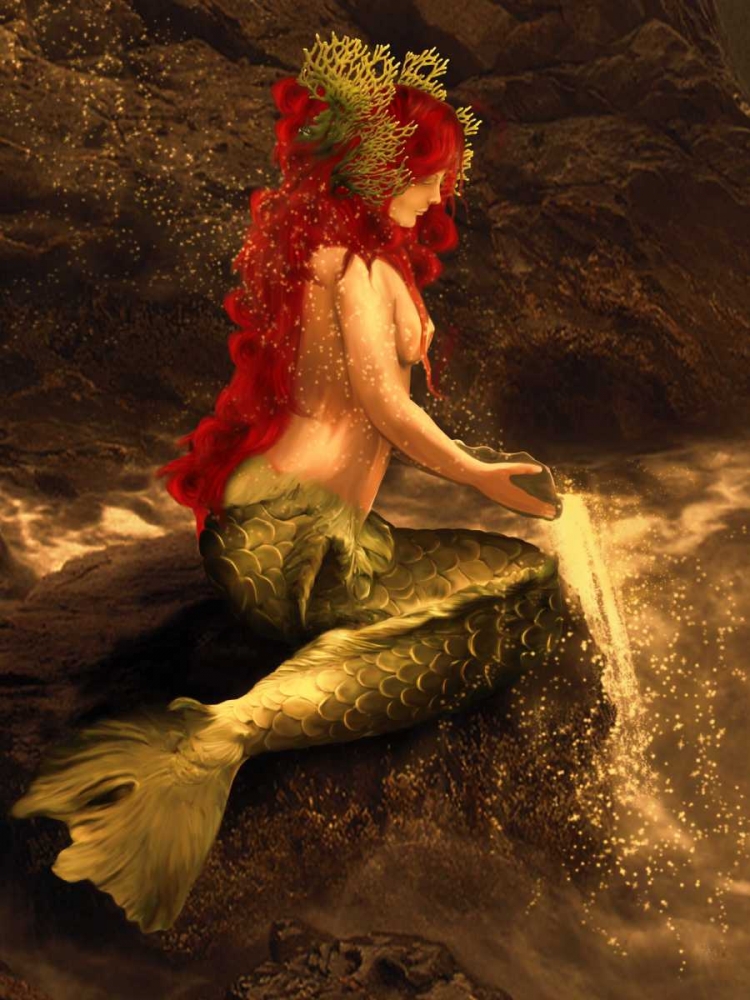 Mermaid Play art print by Babette for $57.95 CAD