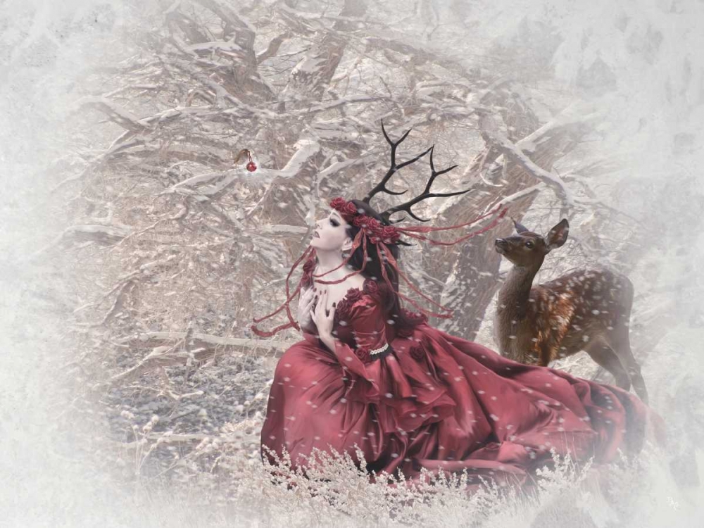 Christmas Fairy art print by Babette for $57.95 CAD