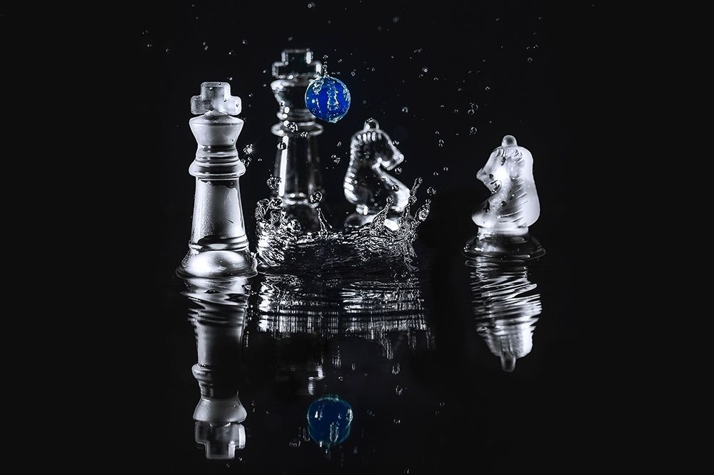 WATER CHESS II art print by Vladimir Kostka for $57.95 CAD