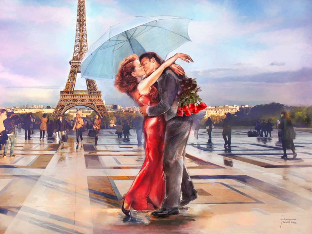French Kiss art print by Michael Tarin for $57.95 CAD