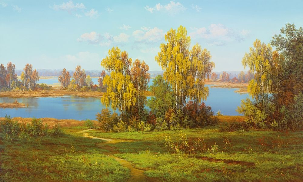 AUTUMN Landscape art print by Slava for $57.95 CAD