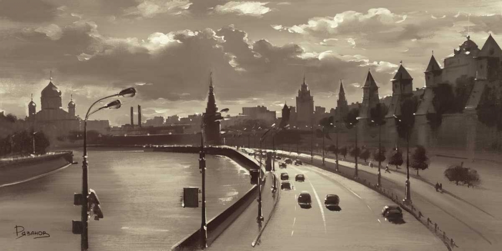 The Moscow Kremlin River Walk art print by Ryazanov for $57.95 CAD