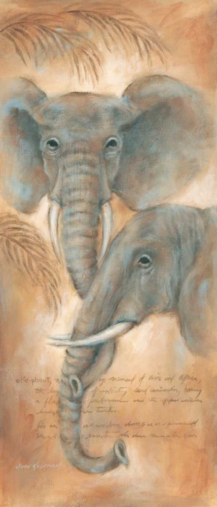 Elephants watch art print by Judy Kaufman for $57.95 CAD