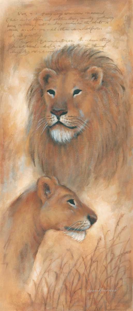Lions watch  art print by Judy Kaufman for $57.95 CAD