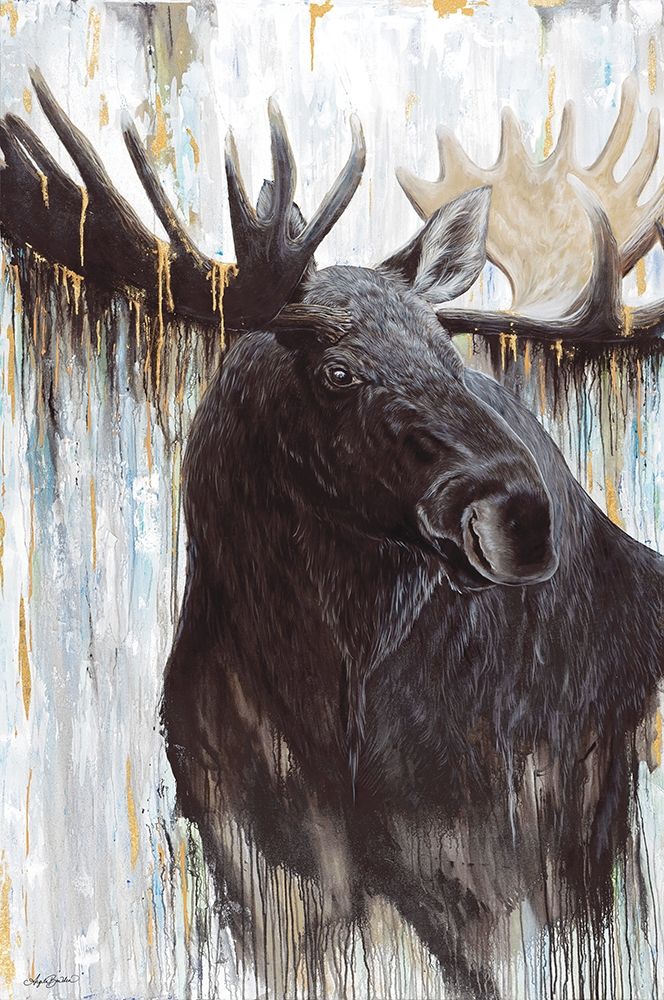 Gilded Moose   art print by Angela Bawden for $57.95 CAD