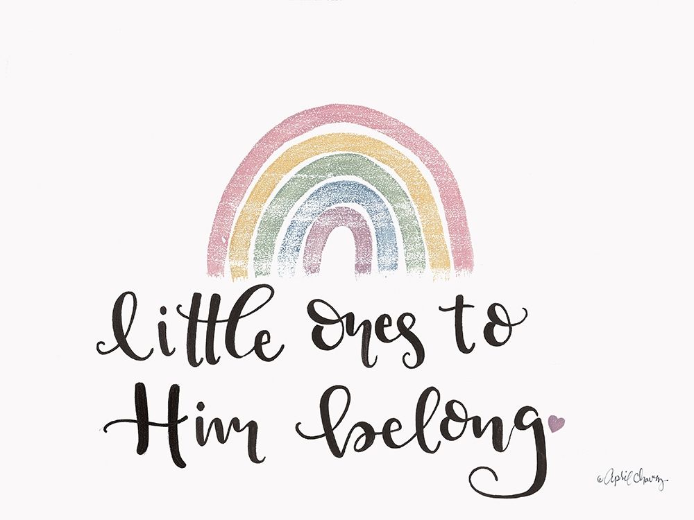 Little ones to Him Belong    art print by April Chavez for $57.95 CAD