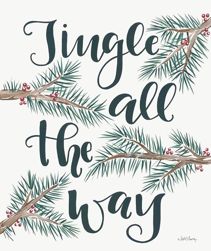 Jingle All the Way     art print by April Chavez for $57.95 CAD