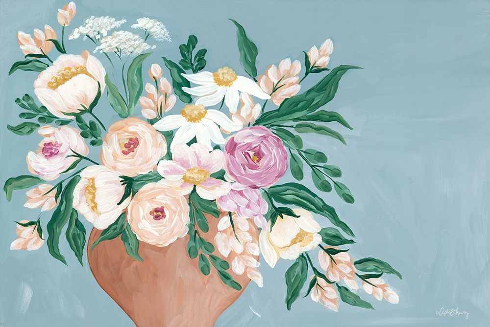 Blue Bouquet   art print by April Chavez for $57.95 CAD
