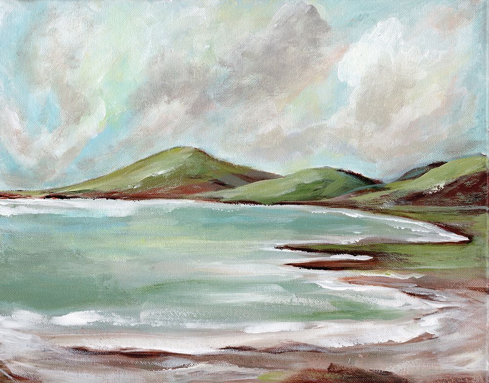 Green Hills by the Sea art print by Amanda Hilburn for $57.95 CAD